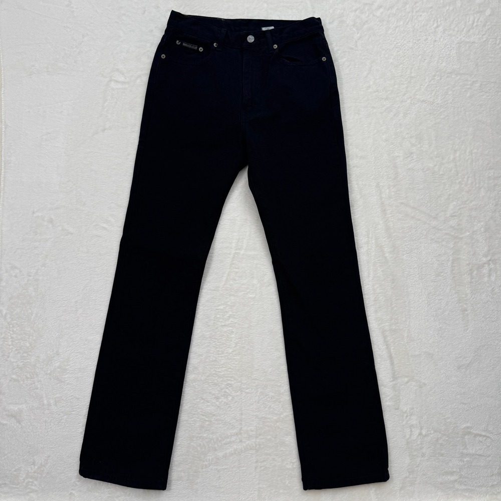 Calvin Klein Jeans Women Size 7 Black Bootcut Cotton Vintage JRS Bootleg Denim